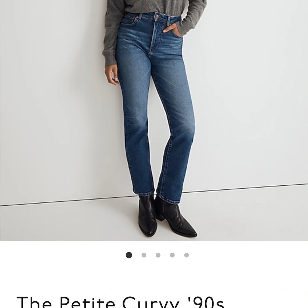 Madewell petite curvy 90s straight jean in Barlow wash - Picture 5 of 8